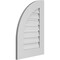 Ekena Millwork Quarter Round Top Left Surface Mount PVC Gable Vent w/ 3-1/2"W x 1"P Standard Frame, 18"W x 26"H GVPQL18X2601SF - alternate 5